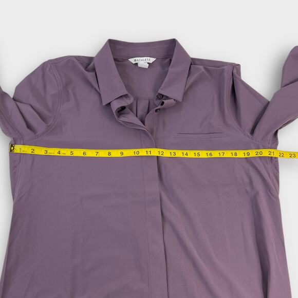 Athleta Urbanite Button Down Shirt in Dusk Violet Size Medium - Picture 7 of 7